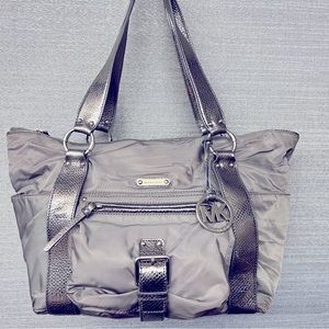 Michael Kors Shoulder Bag. Silver/Gun Metal